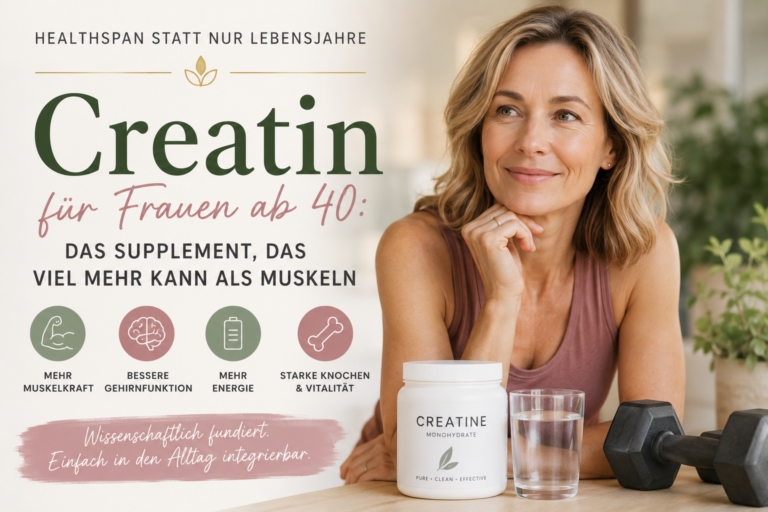 Creatin für Frauen ab 40: Das Supplement, das viel mehr kann als Muskeln